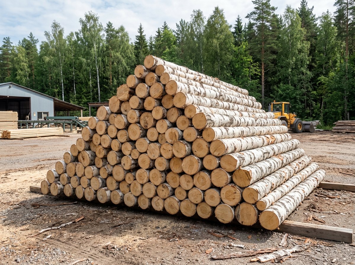 Кругляк берёзовый для распила в Купавне — цена 2 070 ₽
